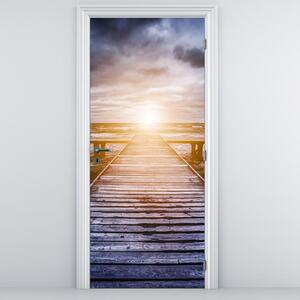Fotótapéta ajtóra - Napsütéses móló (95x205cm)