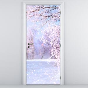 Fotótapéta ajtóra - Fagyos tél (95x205cm)