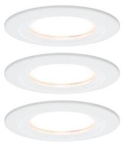 Fürdőszobai beépíthető lámpa 3 részes készlet LED LED 19.5 W IP44 Paulmann Nova Fehér (matt)