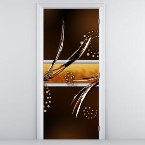 Fotótapéta ajtóra - Absztrakt pillangók (95x205cm)