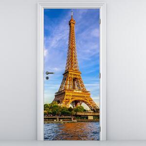 Fotótapéta ajtóra - Eiffel-torony (95x205cm)