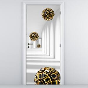 Fotótapéta ajtóra - Absztrakt labda motívum (95x205cm)