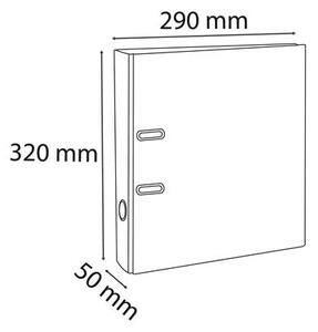 Exacompta 2 gyűrűs PVC iratrendező, 50mm gerincvastagság, A4 világoszöld (53503E)