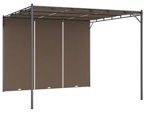 VidaXL tópszínű kerti pavilon oldalfüggönnyel 3 x 3 x 2,25 m