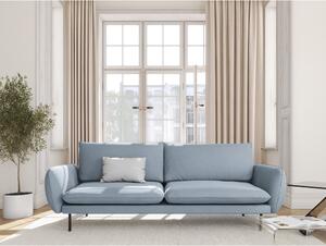 Világoskék bársony kanapé 200 cm Vienna – Cosmopolitan Design