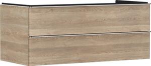 Szekrény a mosdókagyló alatt lap alá Hansgrohe Xelu Q 118x49,5x55 cm natúr tölgy 54084000