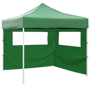 VidaXL zöld színű összecsukható sátor 2 fallal 3 x 3 méter