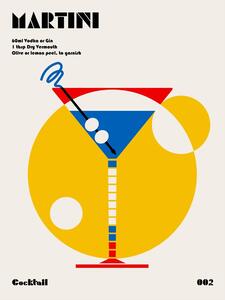 Illusztráció Martini Bauhaus Cocktail, Retrodrome