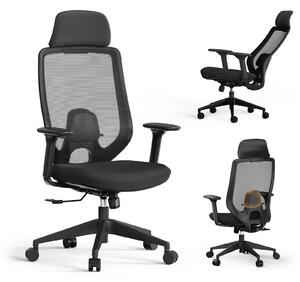 SENSE7 Nakai Ergonomikus Irodai Szék, Hálós Fekete