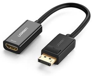 UGREEN MM137 DisplayPort kábel, dugó- 4K HDMI, aljzat, adapter, fekete (40363)