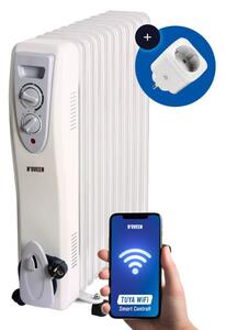 N'oveen OH1199 TUYA Smart Elektromos Olajradiátor 10 tagos 2500W - Fehér