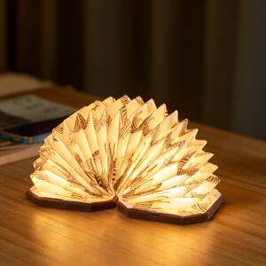 Sötétbarna szabályozható asztali lámpa (magasság 3,5 cm) Velvet Accordion – Gingko