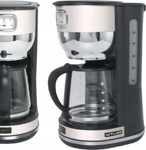 Muse MS-220 SC Kávéfőző Bézs, Fekete Kapacitás, csésze=10 Üveg kanna, Melegentartás