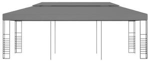 VidaXL antracitszürke pavilon 3 x 6 m
