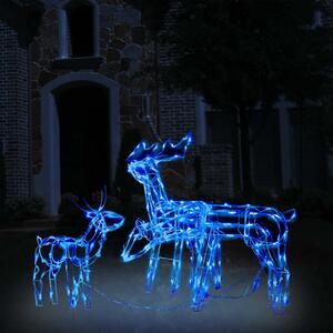 VidaXL 3 részes karácsonyi rénszarvas díszvilágítás 229 LED-del