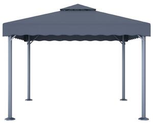 VidaXL antracitszürke alumíniumpavilon 300 x 300 cm