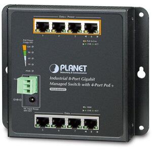 PLANET WGS-804HPT hálózati kapcsoló Vezérelt Gigabit Ethernet (10/100/1000) Ethernet-áramellátás (PoE) támogatása Fekete