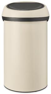 BRABANTIA Touch Bin nyomófedeles hulladékgyűjtő XXL 60L - H méret világos bézs acél test világos bézs fedő - 200762