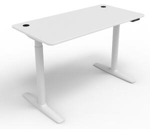 Állítható magasságú asztal Arogno 120x60 cm fehér
