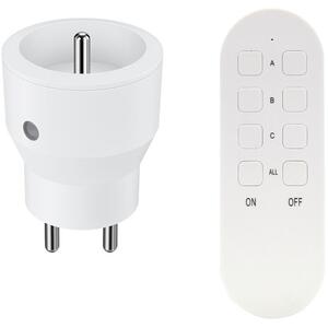MINI Vezeték Nélküli Konnektor Szett, Távirányítóval 1+1, 2300W
