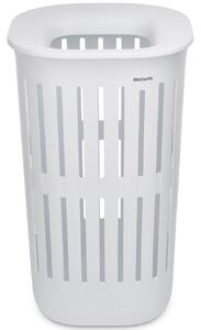 Brabantia Collect-It Laundry Basket magasított szennyestartó kosár levehető Quick-Drop fedővel, 55L, szellőző test, újrahasznosított műanyag, fehér - 244704