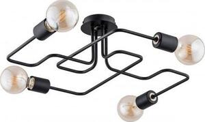 Lampa sufitowa Alfa Lampa Sufitowa Hook 4 Punktowa Czarna 24744