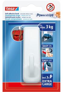 Öntapadó akasztó TESA POWERSTRIPS XL 3kg 1db fehér