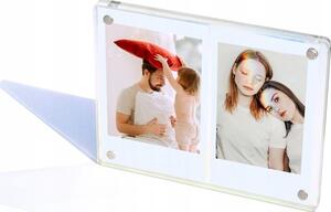 LoveInstant hűtőmágneses Képkeret, Instax Polaroid, átlátszó