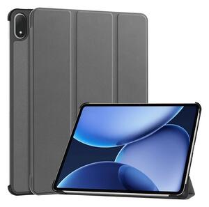 Tok álló, bőr hatású (aktív FLIP, oldalra nyíló, TRIFOLD, asztali tartó) SÖTÉTSZÜRKE OnePlus Pad 3 "Gigapack csomagolás" (GP-171809)