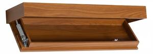 Floatshelf™ Falra Szerelhető Titkos Rekeszes Polc (53 X 17,5 X 5 Cm), Barna