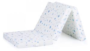 CHIPOLINO összehajtható matrac 60x120 - White - blue stars