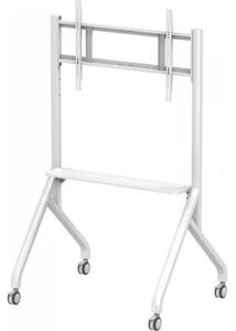 Techly ICA-TR53LW Mobil TV Állvány 65-100" 100kg-ig állítható AV polccal