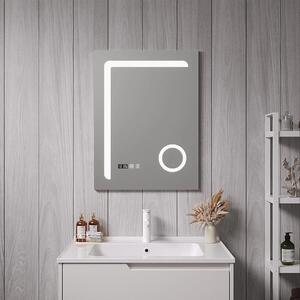 LED fürdőszobai tükör Chambave 50x70 cm ezüstszínű