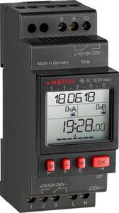 Kalapsínes időkapcsoló óra Digitális Müller SC 18.24 easy NFC 230 V 16 A/250 V