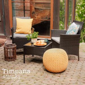 Melony kerti bútor garnitúra, mesterséges rattanból - Timpana