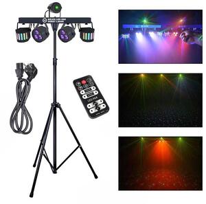 LIGHT4ME BELKA LED PAR DERBY LASER multiefekt świetlny zestaw oświetlenie disco