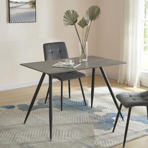 Étkezőasztal Fitjar 4 személyes 120x70 cm beton-hatású