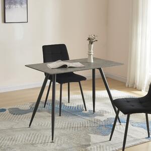 Étkezőasztal Fitjar 4 személyes 100x60 cm beton-hatású