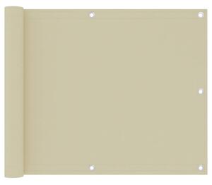 VidaXL krémszínű oxford-szövet erkélynapellenző 75 x 500 cm