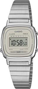 Casio Vintage LA670WEA-8AEF – női digitális ezüst óra