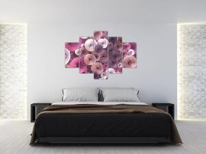 Absztrakt kép Rózsa virága (150x105 cm)