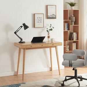 Bambusz íróasztal Hässleholm 100x50x75cm natúr