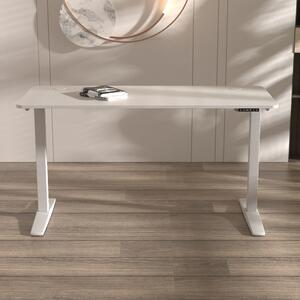 Állítható magasságú asztal Kento 140x60cm fehér