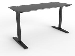 Állítható magasságú asztal Kento 140x60cm fekete