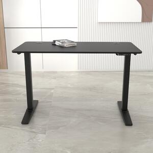 Állítható magasságú asztal Kento 120x60cm fekete
