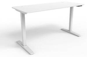 Állítható magasságú asztal Kento 140x60cm fehér