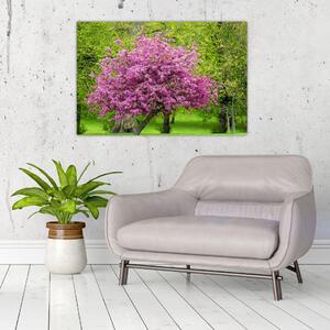 A réten virágzó fa képe (90x60 cm)