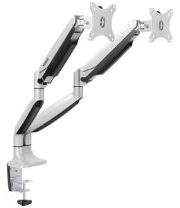 SpeaKa Professional SP-MM-930 2 részes Monitor tartó 33,0 cm (13) - 81,3 cm (32) Ezüst Dönthető + forgatható, Állítható magasságú, Forgatható (SP-10924812)