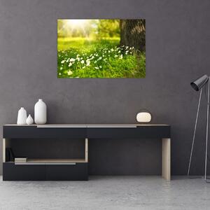 Tisztás és a virágok képe (90x60 cm)