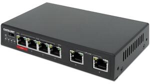 Intellinet 561686 hálózati kapcsoló Fast Ethernet (10/100) Ethernet-áramellátás (PoE) támogatása Fekete
